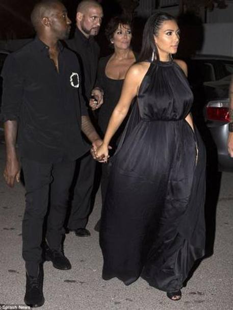 Kim Kardashian e Kanye West. (foto Olycom)